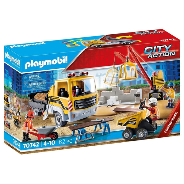 פליימוביל אתר בנייה מחפר קטן 70742 - Playmobil
