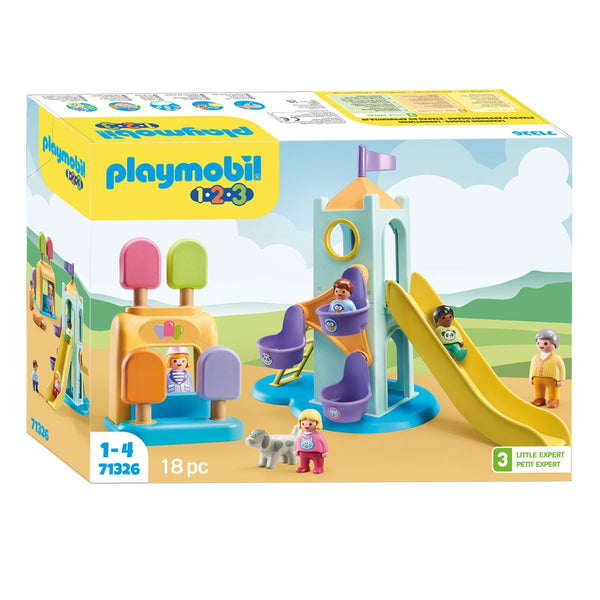 פליימוביל מגדל הרפתקות עם דוכן גלידה לגיל הרך 1,2,3 71326  - Playmobil
