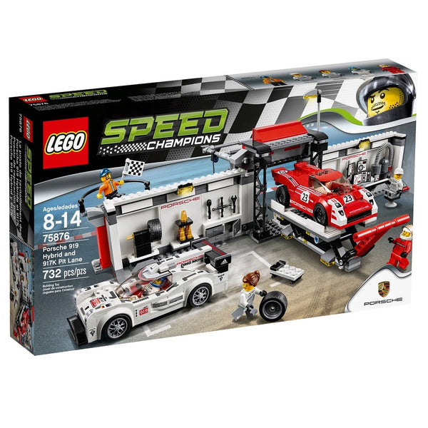75876 לגו ספיד פורשה 919 היברידית ו-917K Pit Lane - Lego