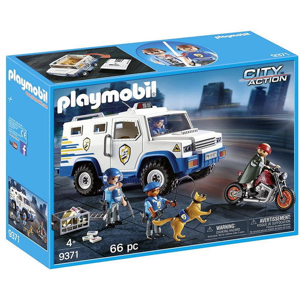 פליימוביל רכב משטרתי להעברת כספים 9371 - Playmobil