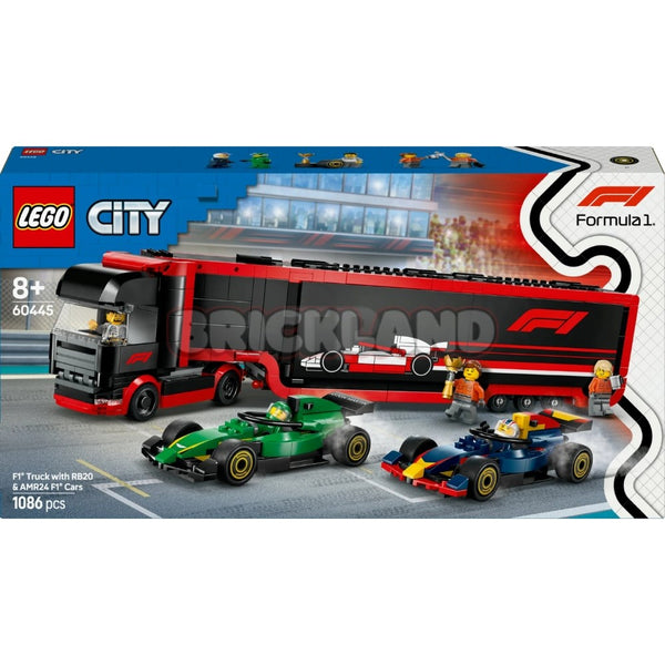 לגו סיטי משאית עם מכוניות F1 60445 | Lego