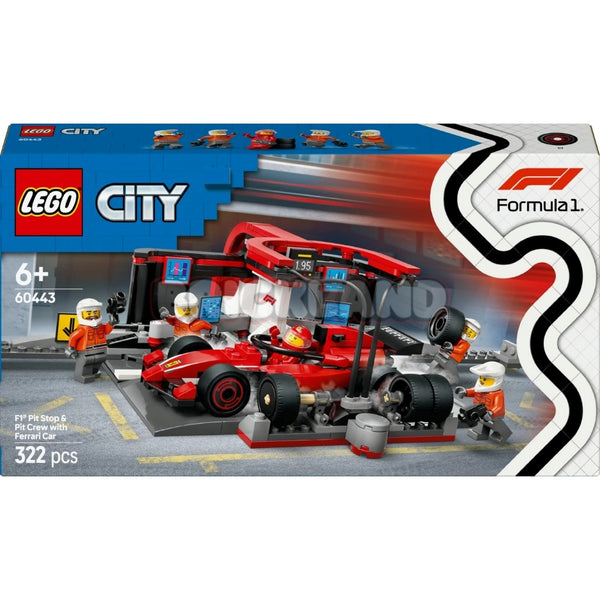 לגו סיטי תחנת עצירה וצוות תיקונים של F1 60443 | Lego