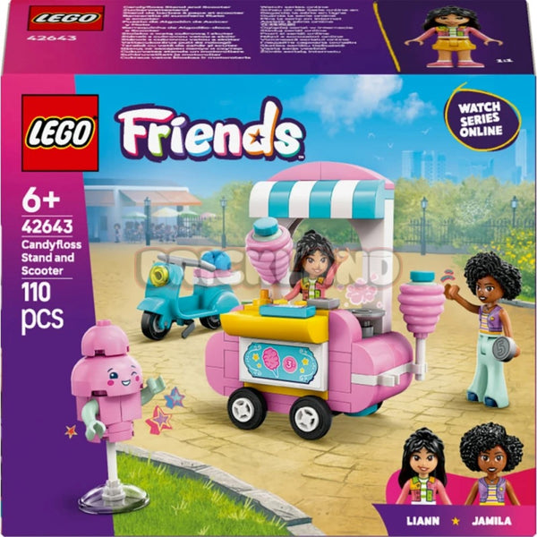 לגו חברות דוכן למכירת צמר גפן מתוק וקטנוע 42643 | Lego