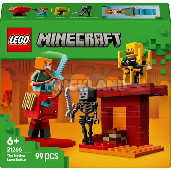 לגו מיינקראפט קרב בנתר הלבה 21266 | Lego