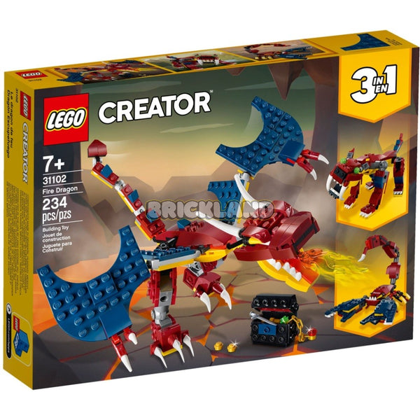 לגו קריאטור דרקון אדום 31102 - Lego