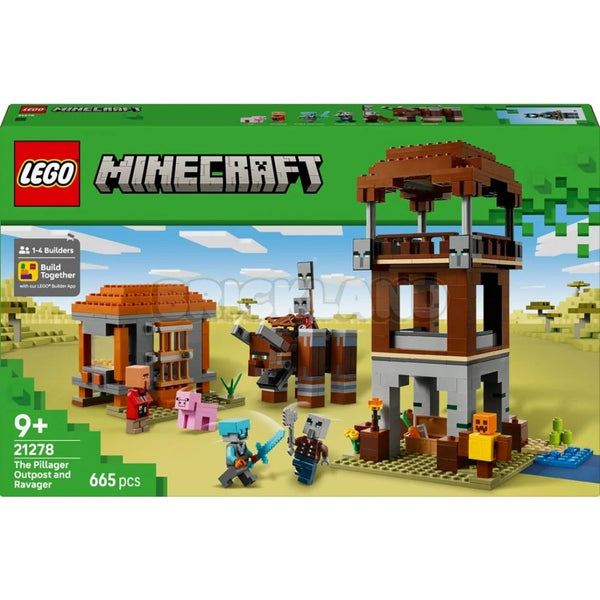 לגו מיינקראפט מוצב הפילאג'רים וראבאג'ר 21278 | Lego