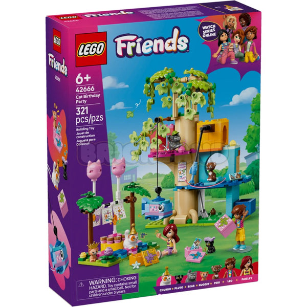 לגו חברות מסיבת יום הולדת של חתול ובית העץ 42666 | Lego