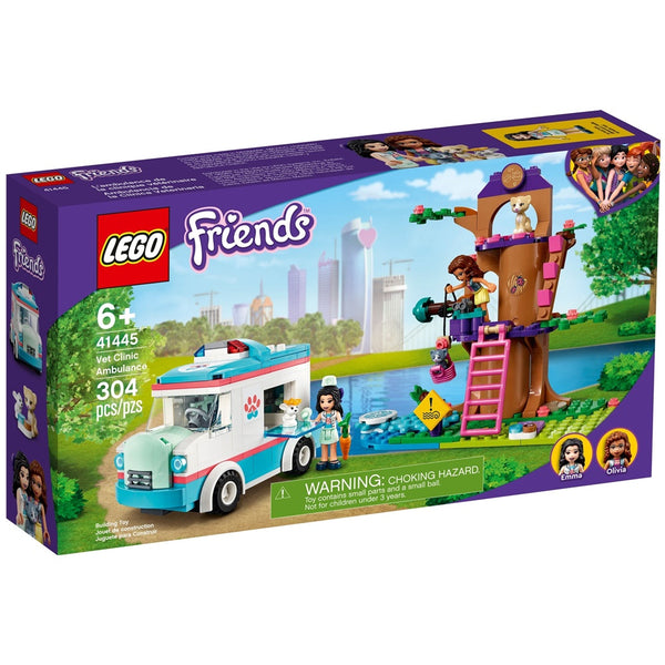 לגו חברות אמבולנס של מרפאת וטרינר 41445 - Lego