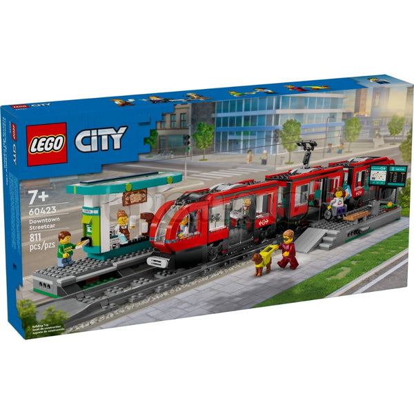 לגו סיטי חשמלית ותחנה במרכז העיר 60423 | Lego