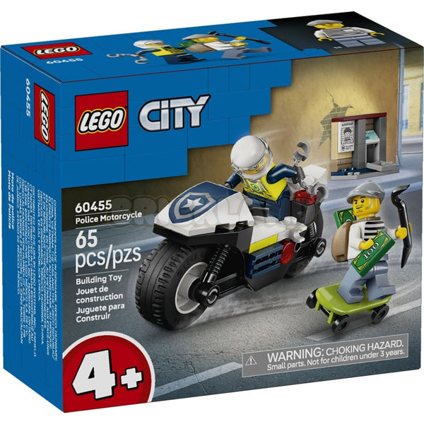 לגו סיטי מרדף על אופנוע משטרה 60455 | Lego