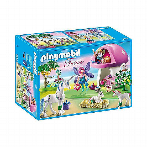 פליימוביל בית פטריה עם פיות וחדי קרן 6055 | Playmobil