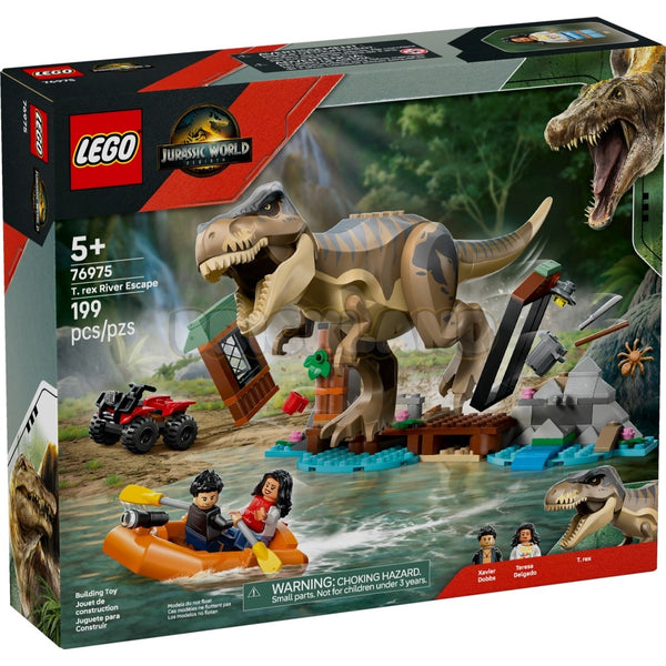 לגו פארק היורה בריחה מטי רקס בנהר 76975 | Lego
