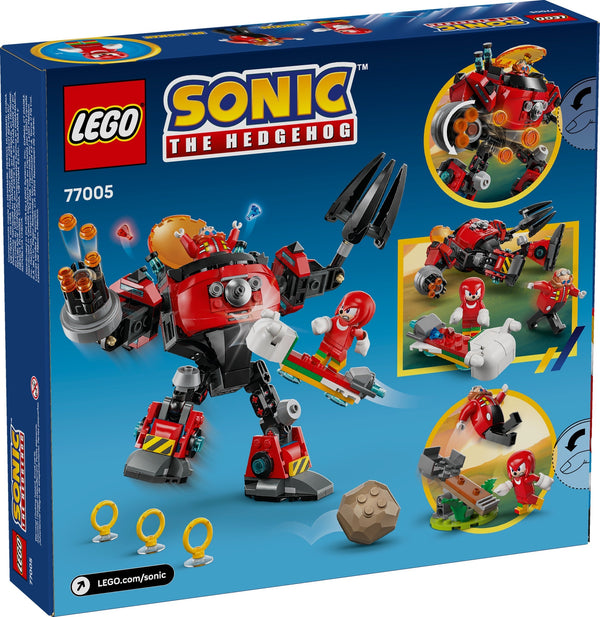 77005 Dr.Eggman של egg crusher רובוט נגד  knuckies -לגו סוניק | Lego