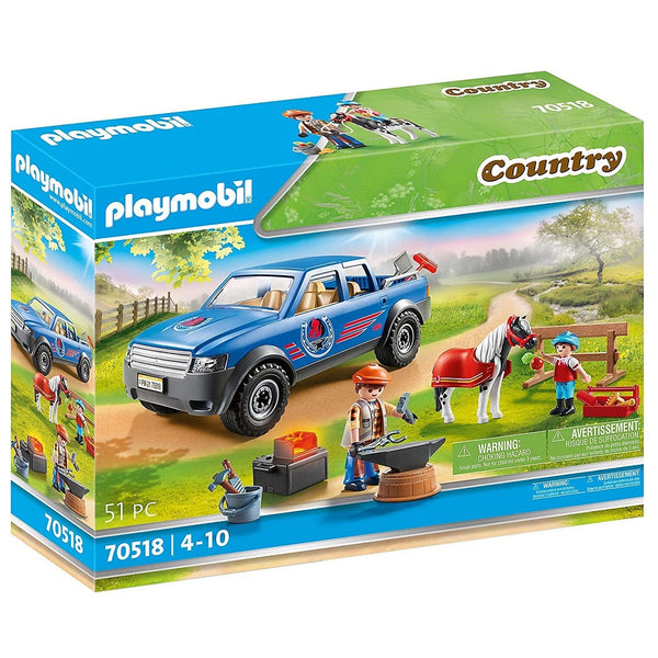 פליימוביל עמדת פרזול סוסים ניידת 70518 - Playmobil