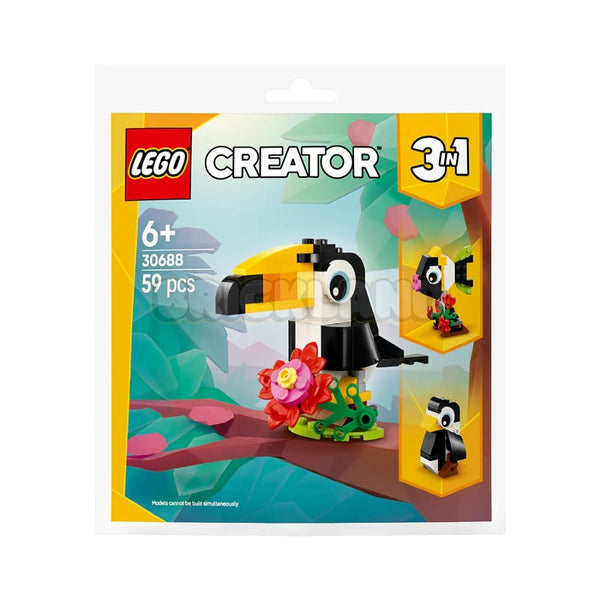שקית לגו קריאטור 3 ב-1 טוקן טרופי 30688 | Lego
