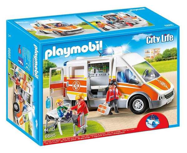 פליימוביל 6685 אמבולנס עם אורות וצלילים | playmobil