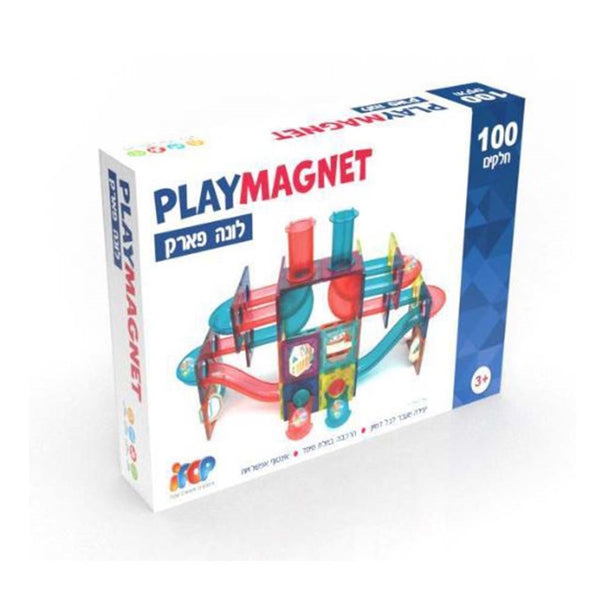 סט 100 חלקים לונה פארק מגנטי - Playmagnet