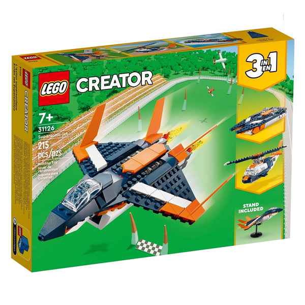 לגו קריאטור מטוס סילון על קולי 31126 - Lego