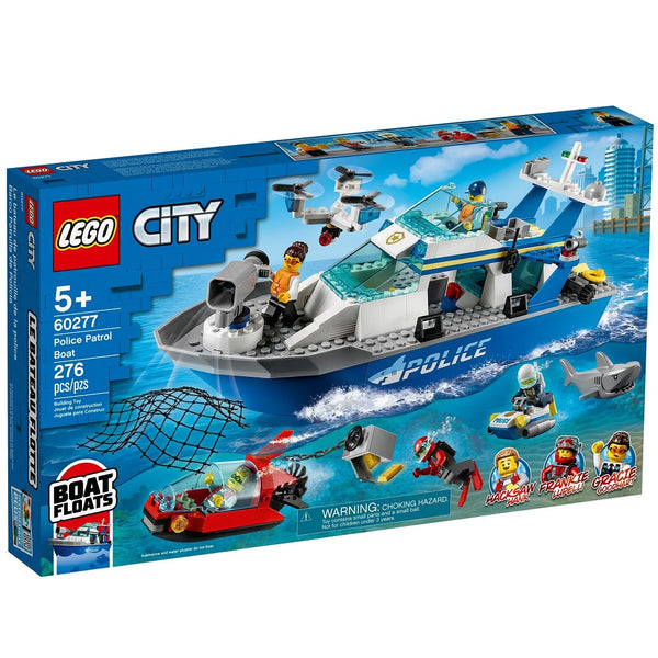לגו סיטי סירת סיור משטרתית 60277 - Lego