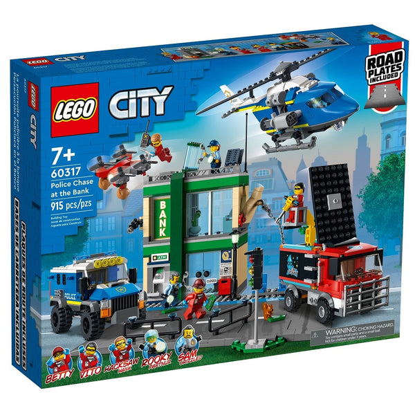 לגו סיטי מרדף משטרתי בבנק 60317 - Lego