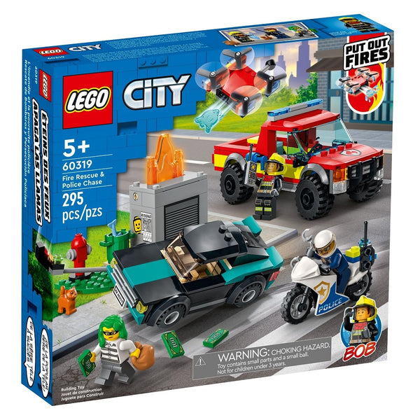 לגו סיטי כיבוי אש ומרדף משטרתי 60319 - Lego