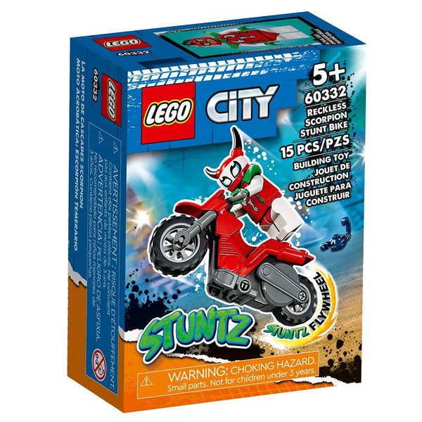 לגו סיטי אופנוע פעלולים עקרב פזיז 60332 - Lego