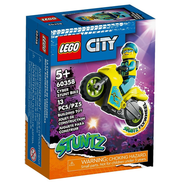 לגו סיטי אופנוע פעלולי סייבר 60358 - Lego