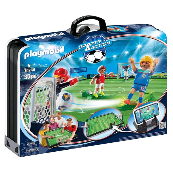 פליימוביל מגרש כדורגל במזוודת נשיאה 70244 - Playmobil