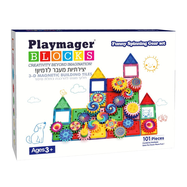 פליימאגר גלגלי שיניים 101 חלקים - Playmager